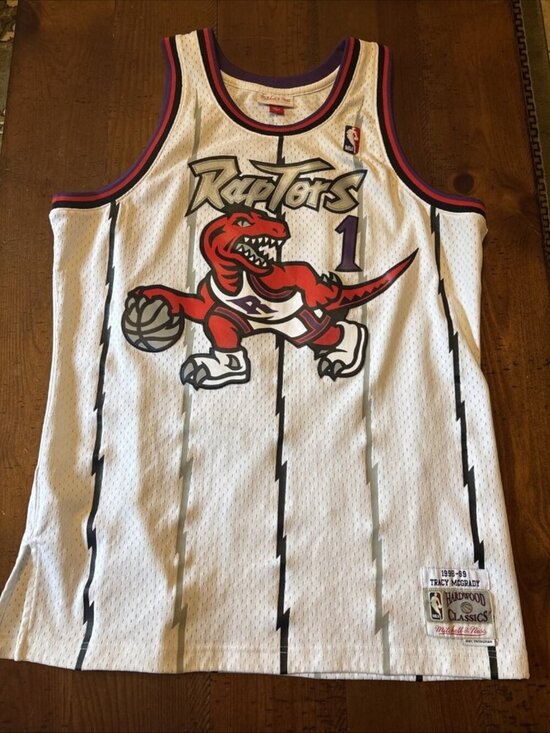 Mitchell & Ness Other - 1998-99 Tracy McGrady #1 Raptors Mens Mitchell & Ness Swingman Jersey Size Large
